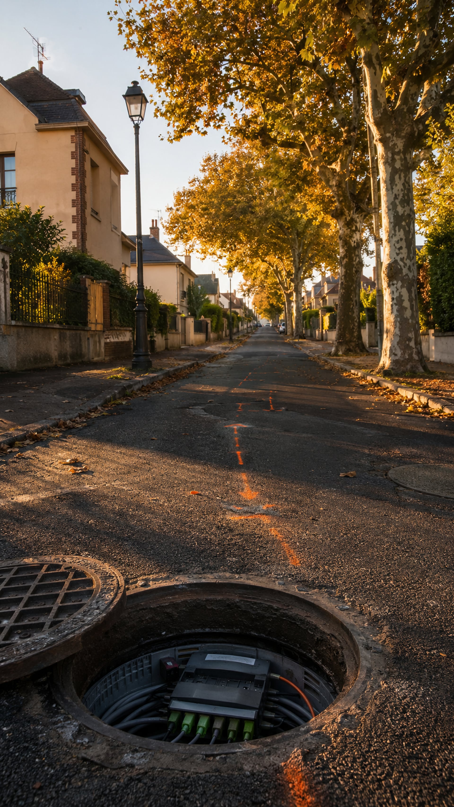 Éclairage public et fibre optique