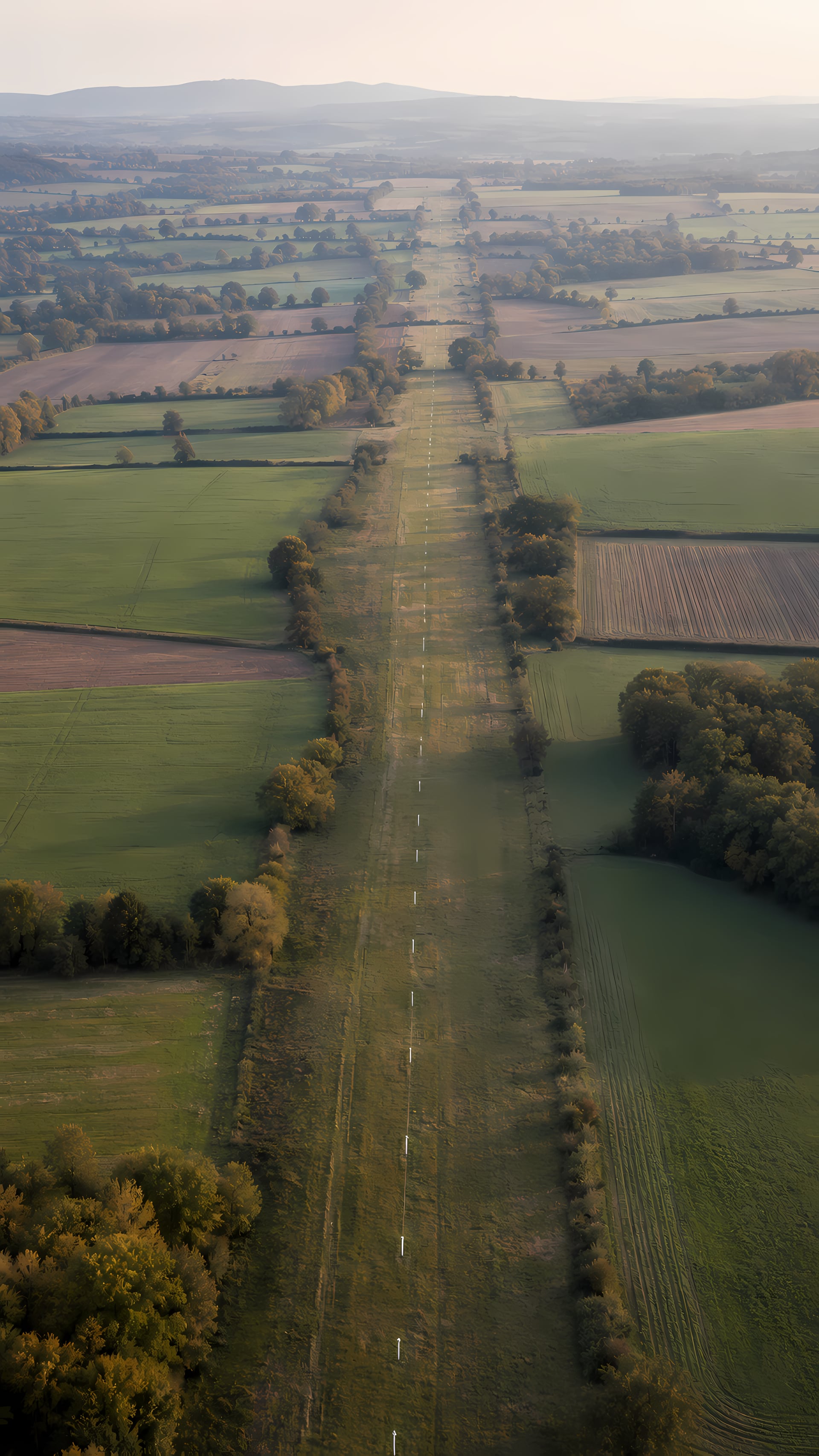 Vue aérienne – projet linéaire en Val de Loire