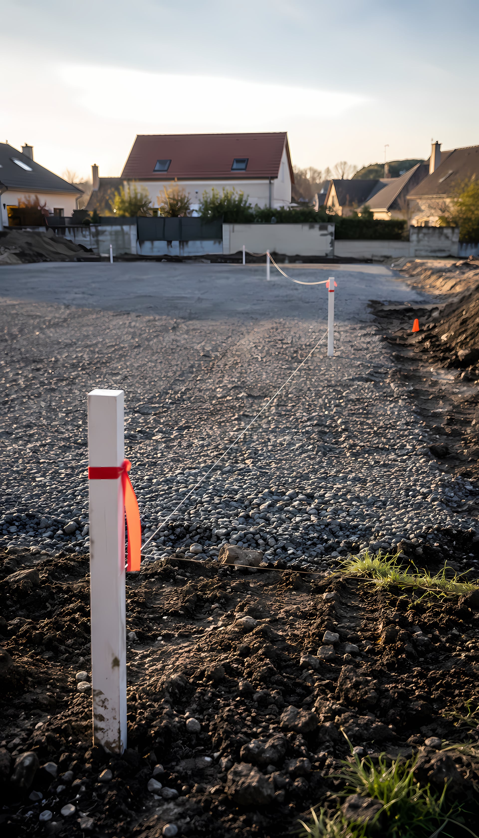 Station totale & plans d'implantation au chantier
